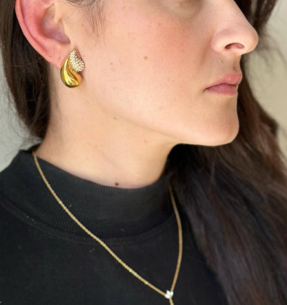 Brinco Gota Zircônia